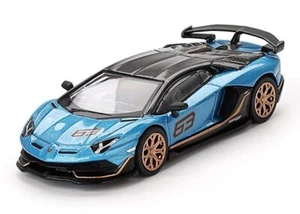 LAMBORGHINI Aventador SVJ #63 - azul Aegir - Mini GT 1:64 - Imagen 1 de 6