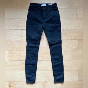 FRAME schwarze Le High Skinny Jeans, Gr. 24, klassisch, Denim, Anzughose, Büro - Bild 1 von 10