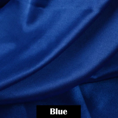 Satin Wet Look Fabric Plain Dress Material Polyester Home Adorn Wedding Curtain - Image 1 of 3