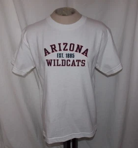 New ARIZONA AZ WILDCATS NCAA Youth Large / Junior M TCX S/S COTTON WHITE TEE - Picture 1 of 3
