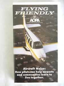 Flying Friendly AOPA 1995 VHS Tape Aircraft Noise Mitigation - Picture 1 of 3