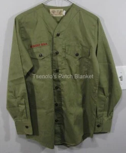 Boy Scout now Scouts BSA Vintage Uniform Shirt Adult Small LS FREE SHIP 151 - Picture 1 of 4