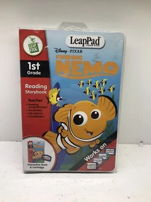 Leap Frog Leap Pad Disney Finding Nemo Book & Cartridge Pre K-1st Grade Ages 4-6 - Image 1 of 3