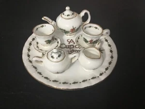 Mini "A Cupof Christmas Tea" Tea Pot, Cup and Saucer Set - Picture 1 of 6
