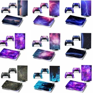 full Protective Vinyl Decal skin cover Sticker for PS5 Console & Gamepad (Disc) - Picture 1 of 16