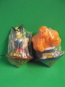 Marvel Comics X-Men WOLVERINE & FANTASTIC FOUR HERO TOP Candy Container 1990er - Bild 1 von 6