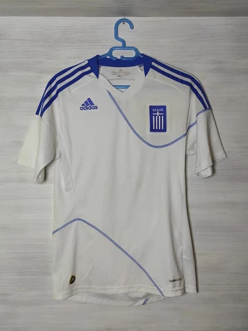 GREECE NATIONAL TEAM 2009-11 HOME SHIRT ADIDAS P47081 JERSEY SOCCER SIZE S (2) Cover