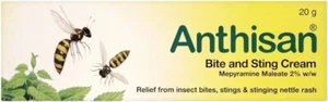 X2 Anthisan Bite& Sting Cream 20g-Relief from Insect Bites, Stings & Nettle Rash