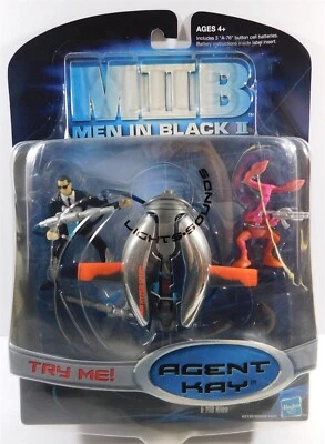Hasbro Men in Black 2002 2 Agent Kay y figuras de acción alienígenas, nuevo en paquete Foto 1 de 4