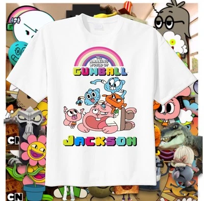 Amazing World of Gumball FIGHT Camiseta Personalizada Cumpleaños Camiseta Darwin Foto 1 de 3
