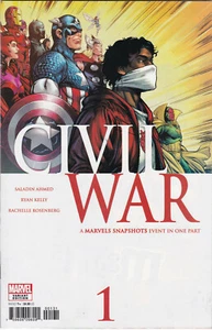 CIVIL WAR MARVELS SNAPSHOTS #1 NMINT KELLY VARIANT 1st appearance of HELPER 2020 - Picture 1 of 2