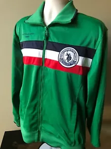 U.S Polo Assn. (L) Green ~ Embroidered Logo Zipper 2 Pocket Jacket #3 - Picture 1 of 7