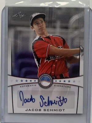 JACOB SCHMIDT 2013 Leaf Power Showcase Autograph Rookie Auto RC - Image 1 of 2