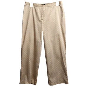 Charter Club Womens 10P Cropped Casual Dressy Pants Polka Dots Slit Hem NEW - Picture 1 of 14