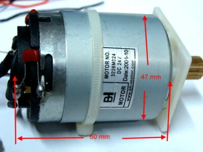 Motor mit 24 V sehr kraftvoll regelbar mit Thermosicherung - Bild 1 von 3