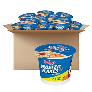 Kellogg'S Frosted Flakes Breakfast Cereal Cups Original 25.2Oz Case (12 Cups) - Picture 1 of 9