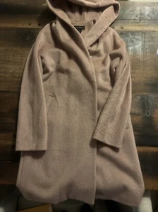 Donna Karen New York Wool Coat In Dusky Pink - Picture 1 of 8