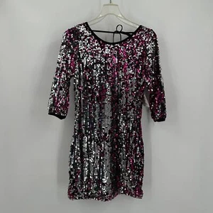 Steppin Out Womens Dress Size 13/14 Sequin New Years Eve Sparkle Low Back Disco - Picture 1 of 7