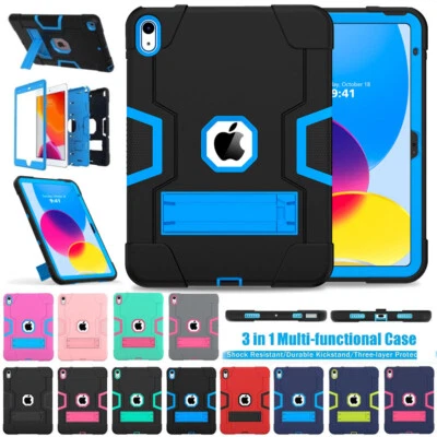 Heavy Duty Case For iPad 9.7 10.2 10.5 11" 10th 10.9 Pro Air 2 Protective Cover - Image 1 of 4