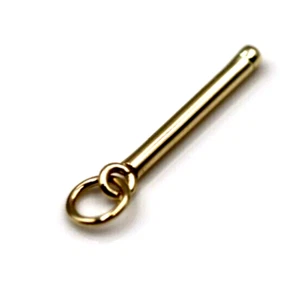 Kaedesigns New Genuine 9ct 9k 375 Yellow Gold Bar Pendant / Charm - Free Post - Picture 1 of 16