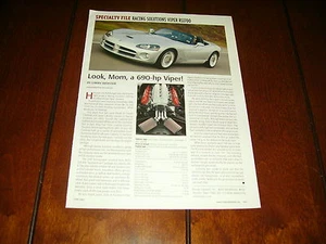 2004 DODGE VIPER RACING SOLUTIONS RSI700 ***ORIGINALARTIKEL*** - Bild 1 von 2