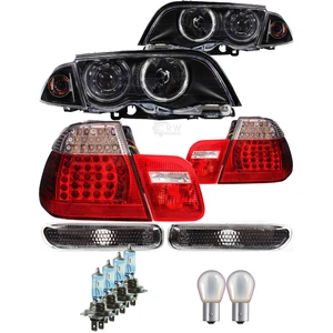 Set Scheinwerfer Rückleuchte Seitenblinker 3er für BMW E46 98-01 CCFL inkl Osram - Bild 1 von 1