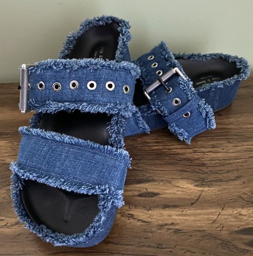 ADIDAS Sandali RAG & BONE 37 denim effetto invecchiato