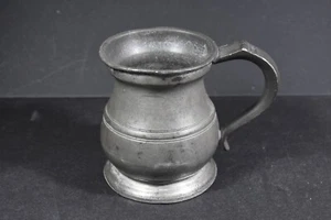 UK Antique Pewter Half Pint Mug - 19th Century Gaskell & Chambers Birmingham - Picture 1 of 8