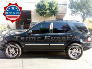 1998-2005 Mercedes ML500/ML550 W163 6Pc Chrome Pillar Post Trim Stainless Steel - Bild 1 von 3