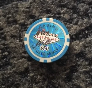 HENRY HILL - GANGSTER - Light Blue POKER CHIP SIGNED. (3) - Picture 1 of 1