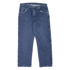 WRANGLER Mens Jeans Blue Regular Straight W33 L30 - Picture 1 of 6