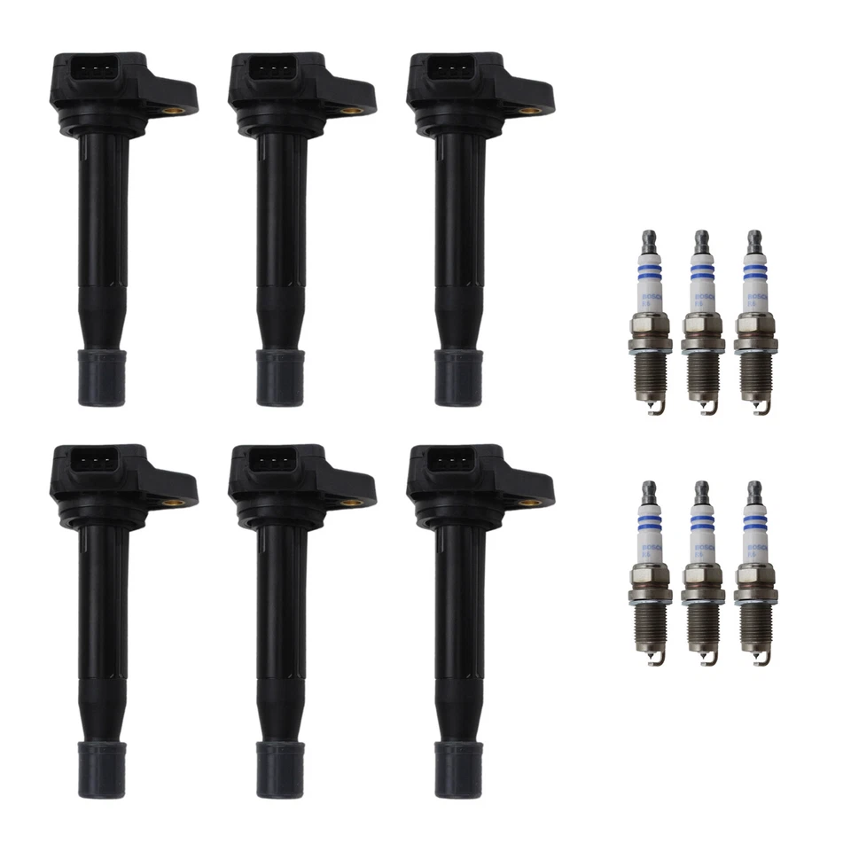 Kit de 6 bujías Denso bobina de encendido Bosch Platinum para Accord RL TL V6 Foto 1 de 1