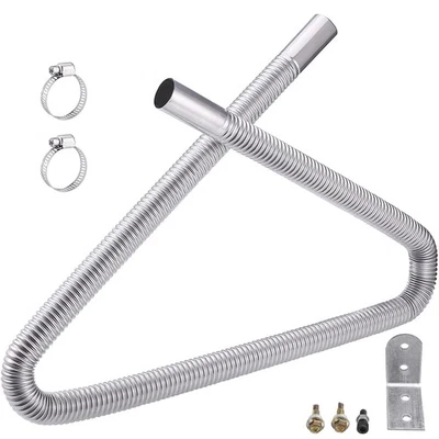 Edelstahl Abgasschlauch für Stromerzeuger, Abgasschlauch Schalldämpfer Auspuff - Bild 1 von 4