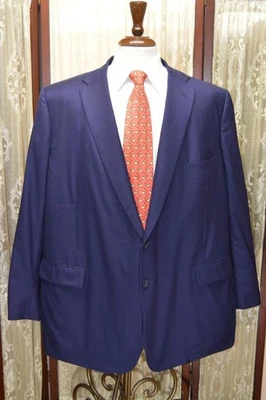 Abrigo blazer deportivo Royal Classic Holland & Sherry 52 L azul real 100 % lana *p0j2 Foto 1 de 4