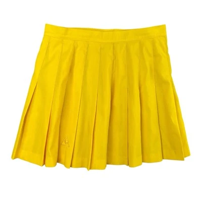 Le Coq Sportif Butter Yellow Pleated Skirt Womens 12 Golf Tennis USA Challengers - Image 1 of 4