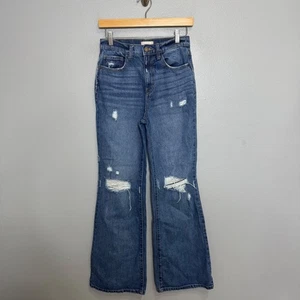 ALTAR'D STATE Vaqueros Acampanados Alto Talla 26 Mujer Denim Clásico Envejecido - Imagen 1 de 6