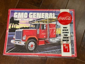 AMT 1:25 GMC General Semi Tractor Coca-Cola AMT1179 With Coke Trailer New Sealed - Picture 1 of 4