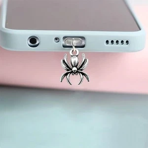 Phone Dust Plug Spider Pendant Decoration For IPhone Type-C Charging Interface - Zdjęcie 1 z 10