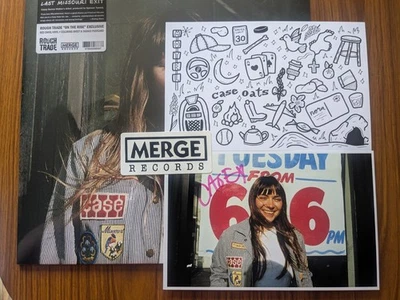 CASE OATS-LAST EXIT MISSOURI 150 ONLY RED SWIRL VINYL SIGNED CARD COLORING SHEET - Image 1 of 4