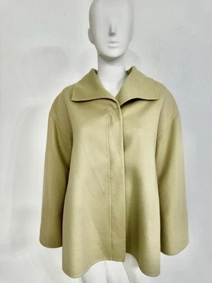 Jaqueta Agnona Pale Chartreuse Cashmere Blazer Casaco Curto Feita Na Itália IT48 M/L - Imagem 1 de 4