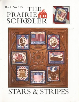 Prairie Schooler  "Stars and Stripes"  No. 155  Cross Stitch - 8 Designs - Image 1 of 2