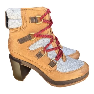 Sorel schwarze wasserdichte Schnürstiefelette Damengröße 7 - Bild 1 von 7