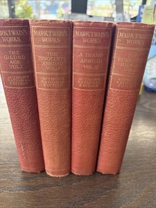 Mark Twain’s Works, Author National Edition, Set Of 4 1899-1907 - Picture 1 of 16