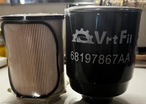 Juego separador de agua filtro de combustible VrtFil 68197867AA para Ram 2500 3500 6,7 L Cummins - Imagen 1 de 6