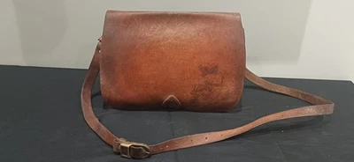 Ancien Sac Sacoche cuir Veritable  - Photo 1/4