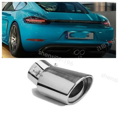 Exhaust Pipe Tip Rear Tail Throat Muffler Stainless For Porsche Boxster Cayman Foto 1 de 4