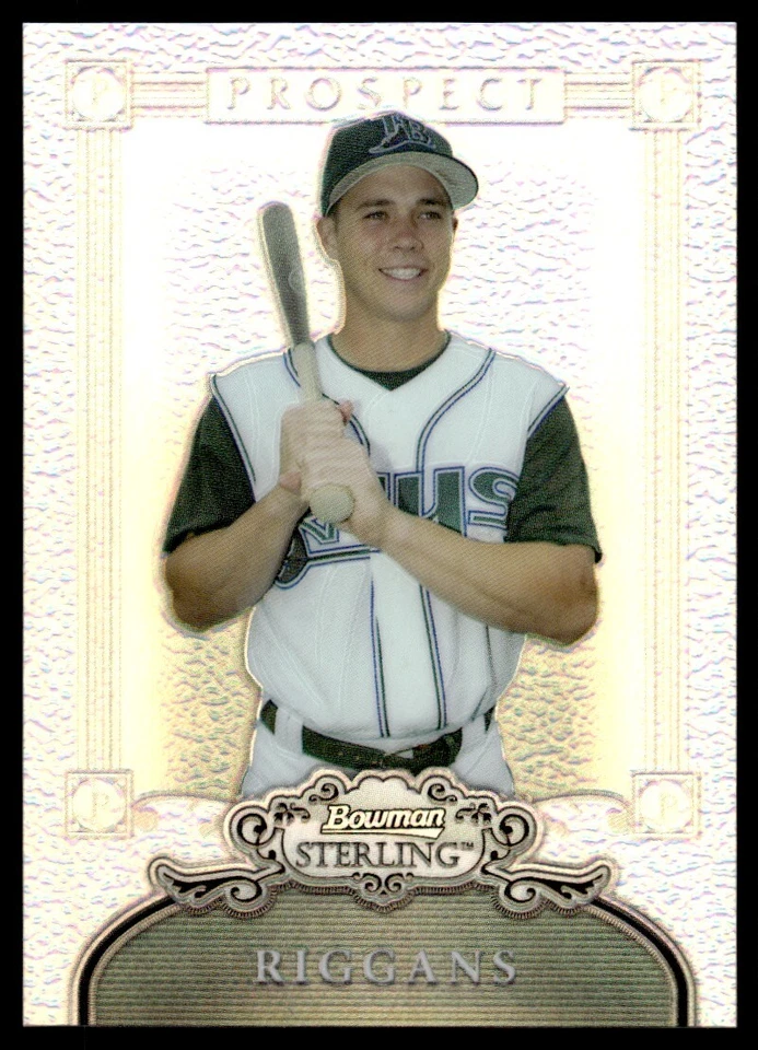 2006 Bowman Sterling Prospects Refractors Shawn Riggans 129/199 Tampa Bay Devil - Image 1 of 2