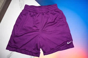 Nike Dri-FIT Purple Mesh Shorts Youth Size M | Kids Athletic Basketball Shorts - Picture 1 of 5