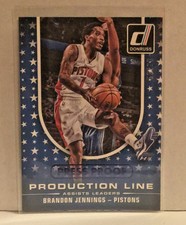 2014-15 PANINI DANRUSS BLUE PRESS PROOF #'d/99 BRANDON JENNINGS PISTONS     WM9