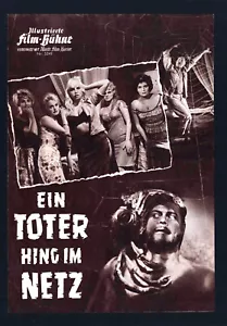 IFB 5249 EIN TOTER HING IM NETZ Barbara Valentin FILMPROGRAMM Movie Program - Bild 1 von 1